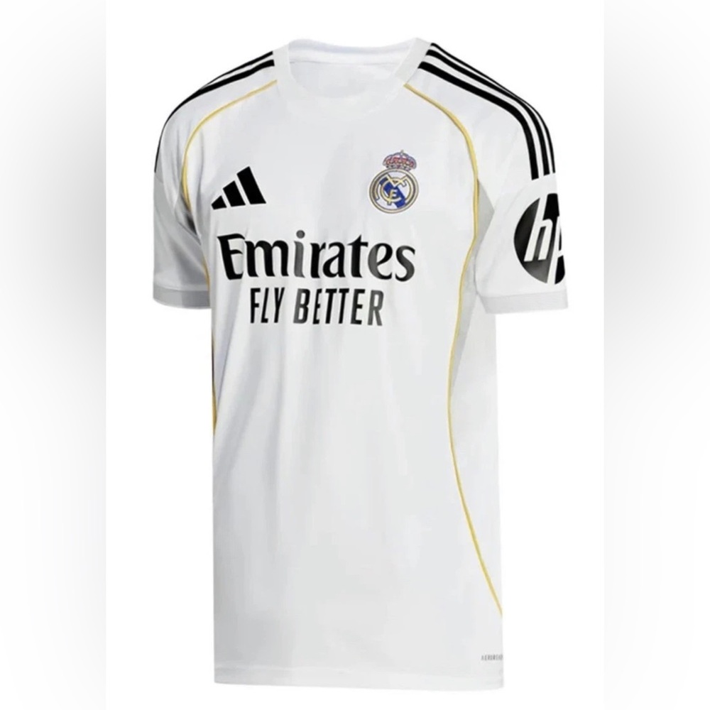 Adidas Real Madrid Fly Emirates 2025/26 Home Soccer Football Jersey
